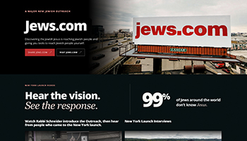 Jews.com website and billboard outreach